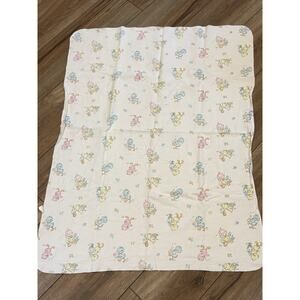 Vintage Hospital Receiving Baby Blanket Ducks Chicks Birds Medline Industries